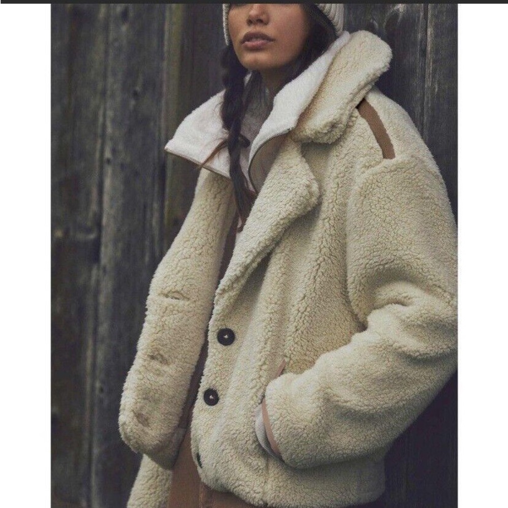 NWT ⭐️FREE PEOPLE⭐️ Joplin Cozy Jacket In Ivory